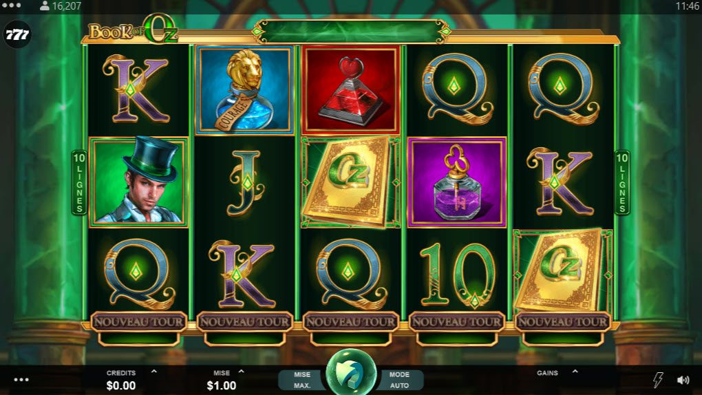 book of oz machine à sous